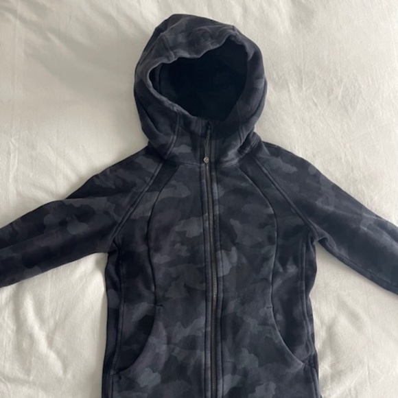 Lululemon Scuba Hoodie Heritage 365 Camo Deep Coal Multi Size 4 Grey Black - Picture 6 of 7